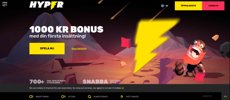 hyper casino recension