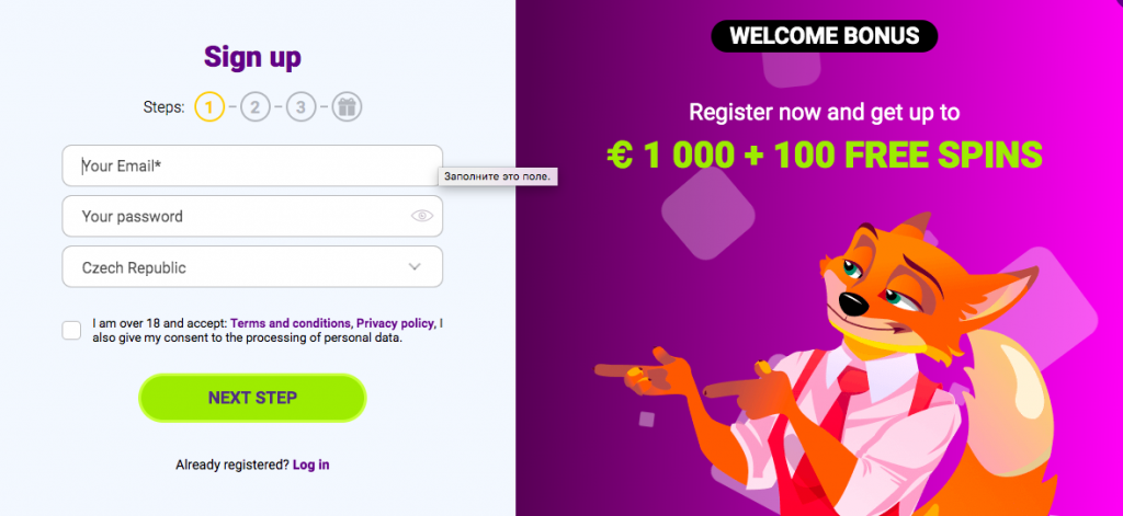 fgfox Casino login