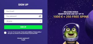 SpaceWin Casino login