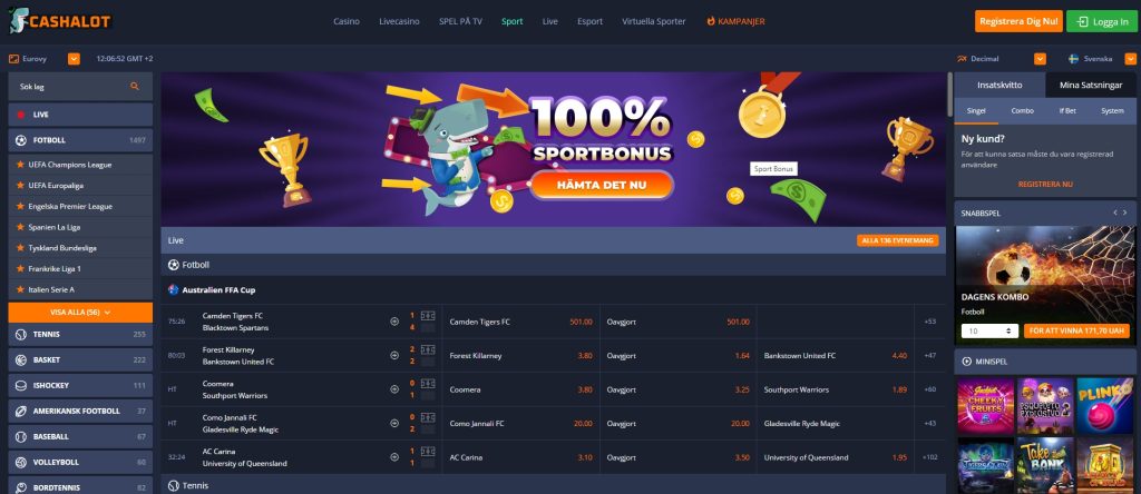 Cashalot sport
