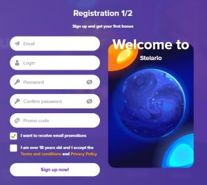 Stelario Casino login